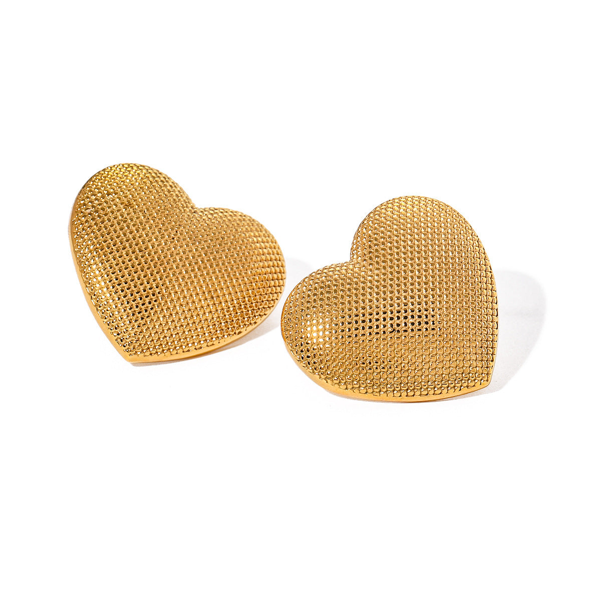 Love Heart Stud Earrings