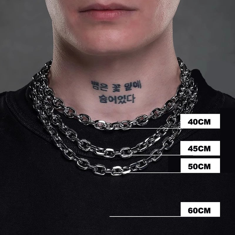 Cuban O-Link Necklace | Men's Stainless Steel Chain