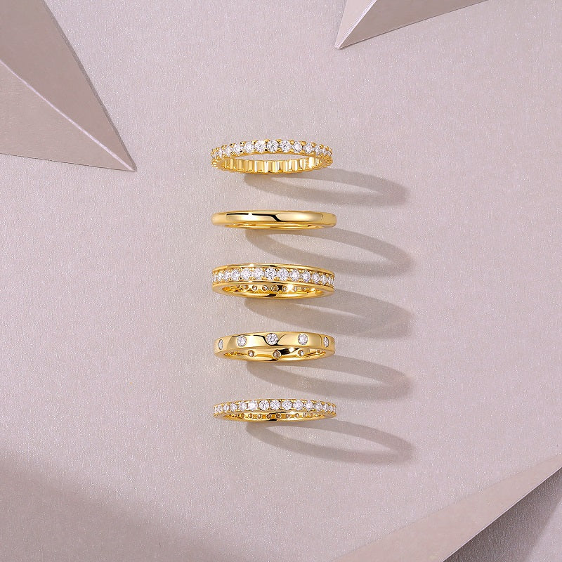 RODELLE Set Moissanite Ring