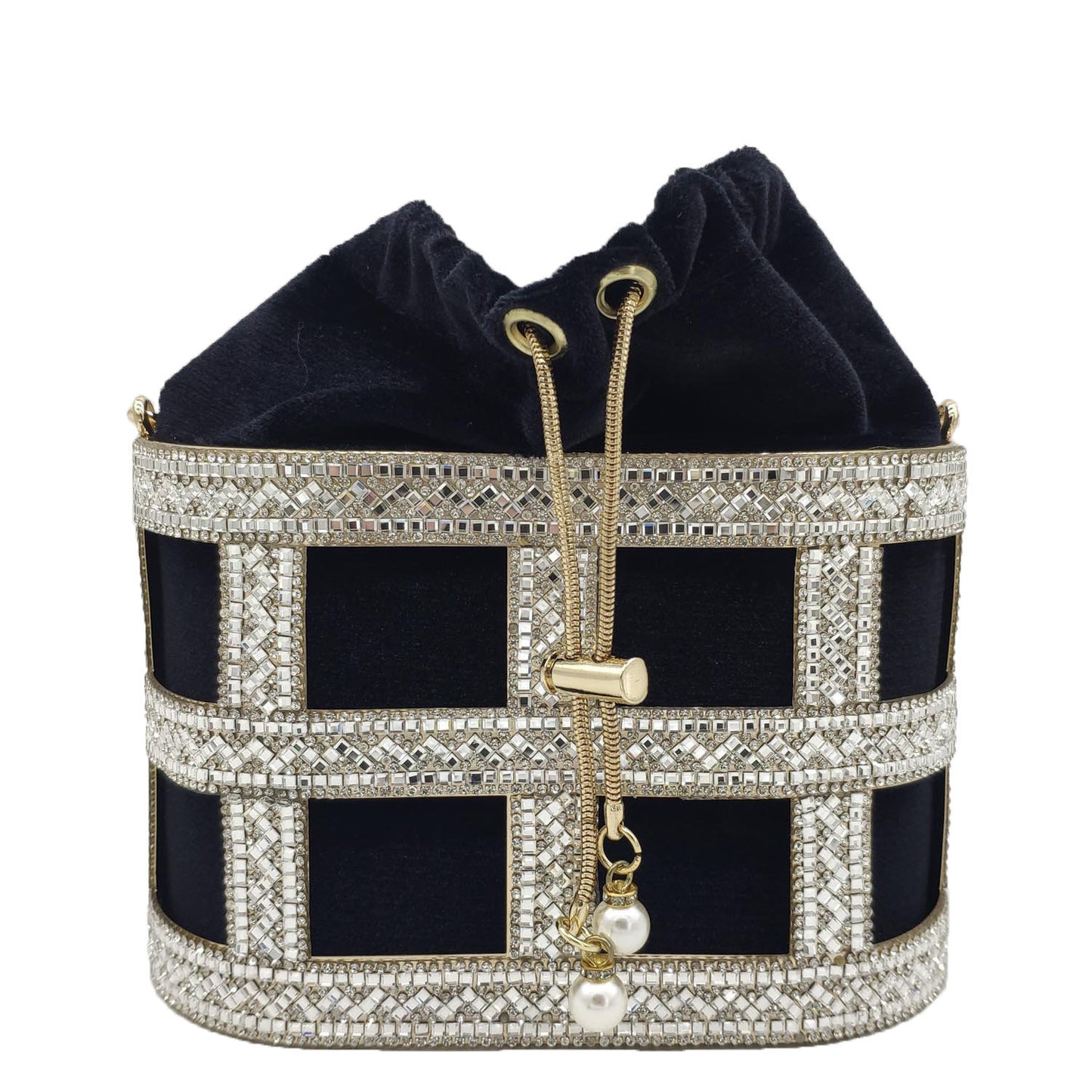 Diamond-encrusted Rhinestone Bag