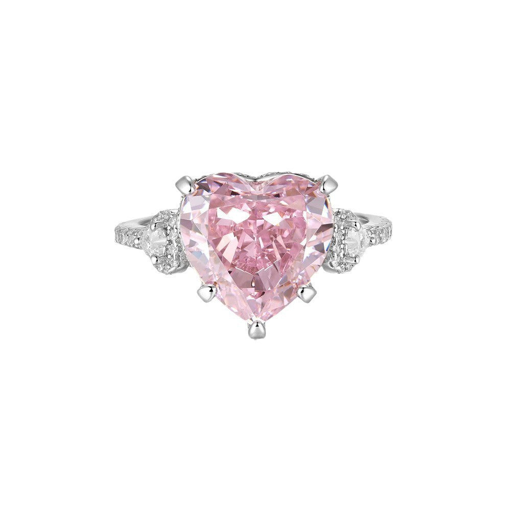 ICY ROSY Heart Ring