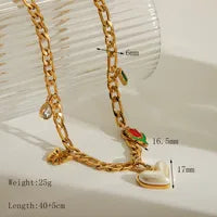 AMIXY Heart Flower Necklace