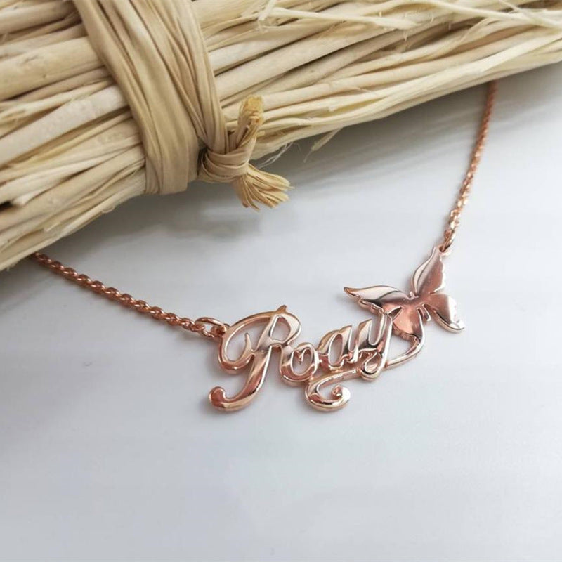 Butterfly Name Necklace