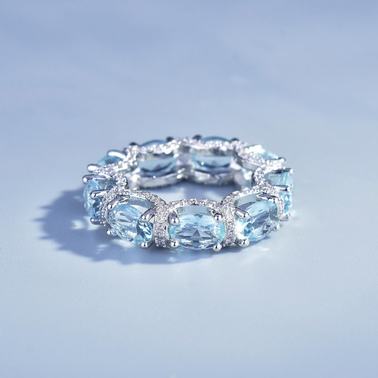 Blue Ice Aquamarine Bracelet