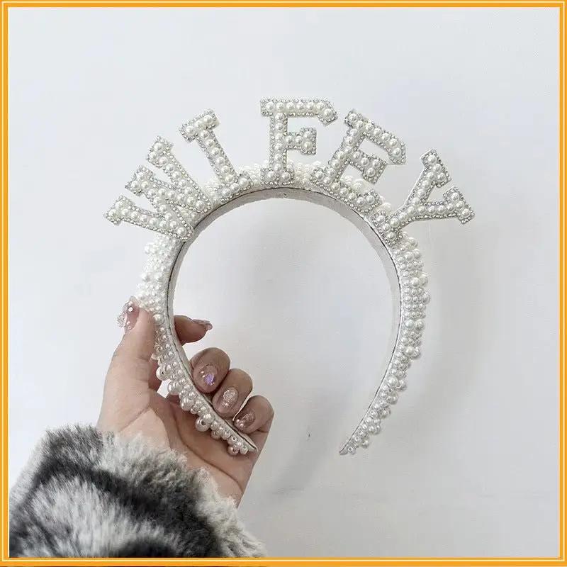 Bride Pearl Hair Headband - KAYLUZ LTD