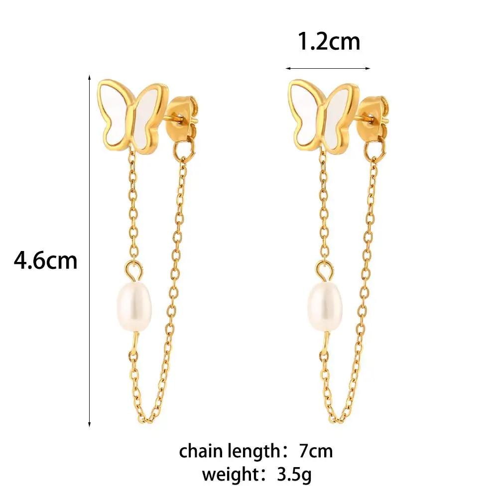 Butterfly Stainless Steel Earrings - KAYLUZ LTD
