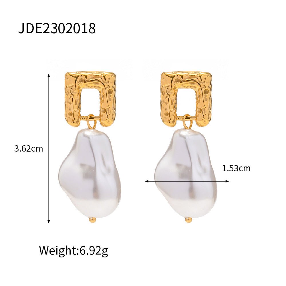 DARCY Baroque Pearl Earrings - KAYLUZ LTD