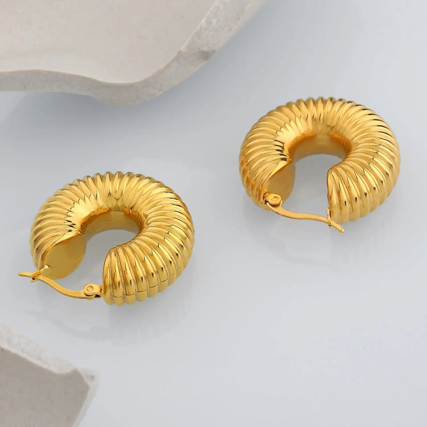 ELLEN Gold Earrings - KAYLUZ LTD
