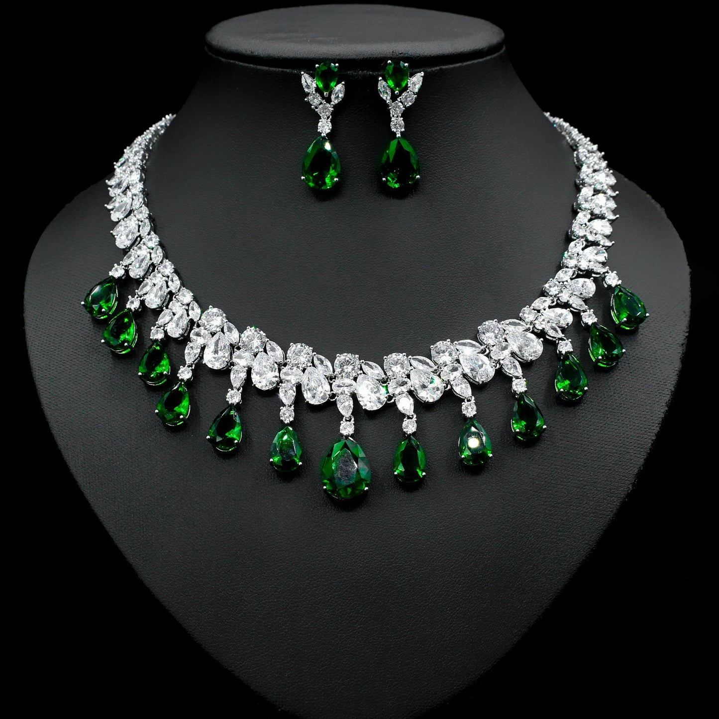 HEMURA Tassel Necklace Earrings Set - KAYLUZ LTD