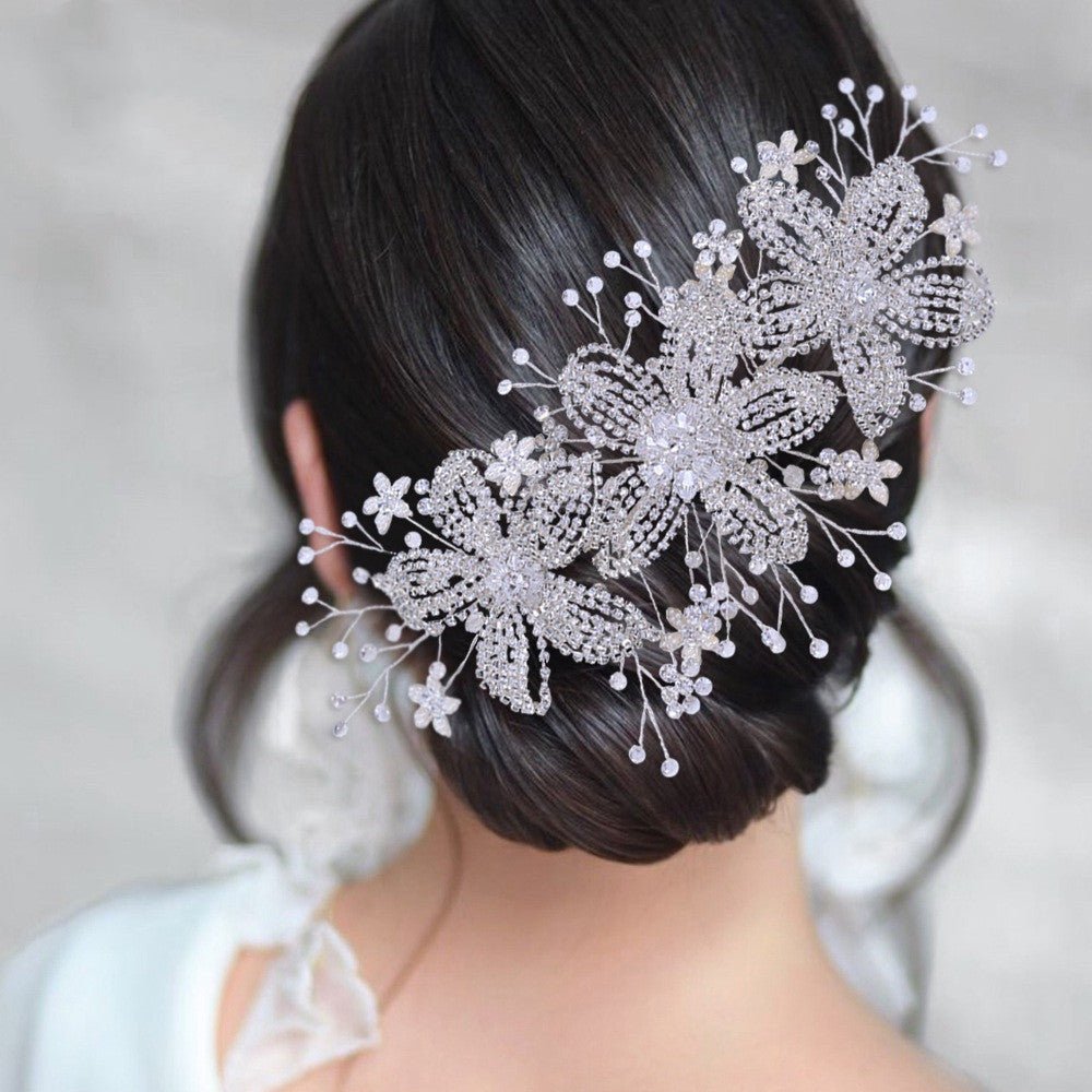 KENDRA Flower Bridal Headpiece - KAYLUZ LTD