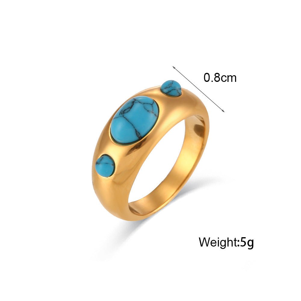 MINERVA Natural Stones Ring - KAYLUZ LTD