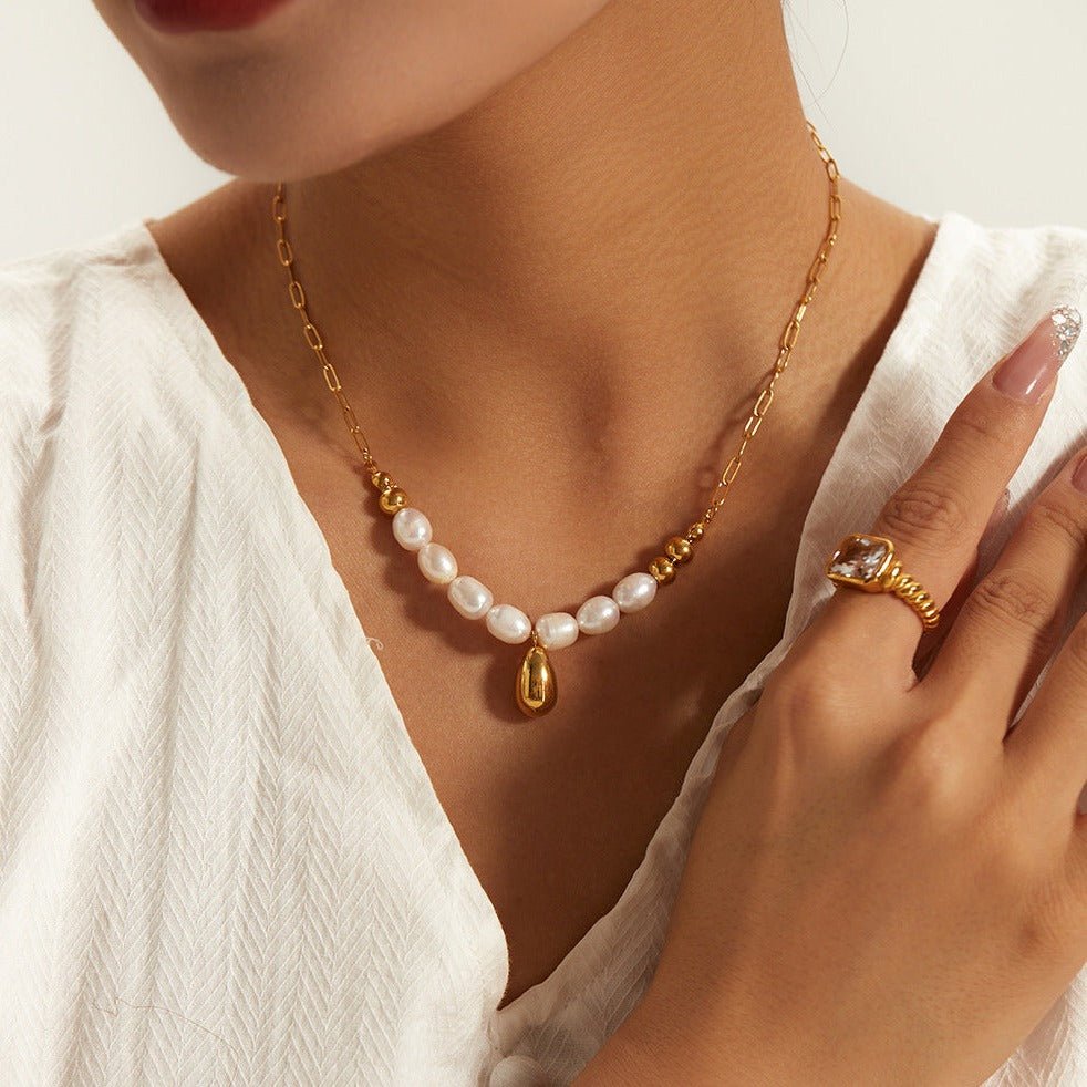 MIRA Pearl Necklace - KAYLUZ LTD