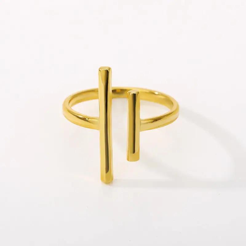 Parallel Bars Ring Gold/Silver/Rose Gold - KAYLUZ LTD
