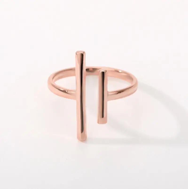 Parallel Bars Ring Gold/Silver/Rose Gold - KAYLUZ LTD
