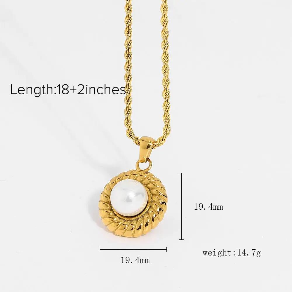 Perl Ripple Necklace - KAYLUZ LTD