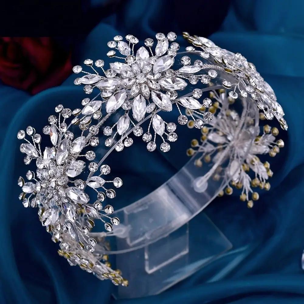 SEVRIN Flower Rhinestone Head band - KAYLUZ LTD