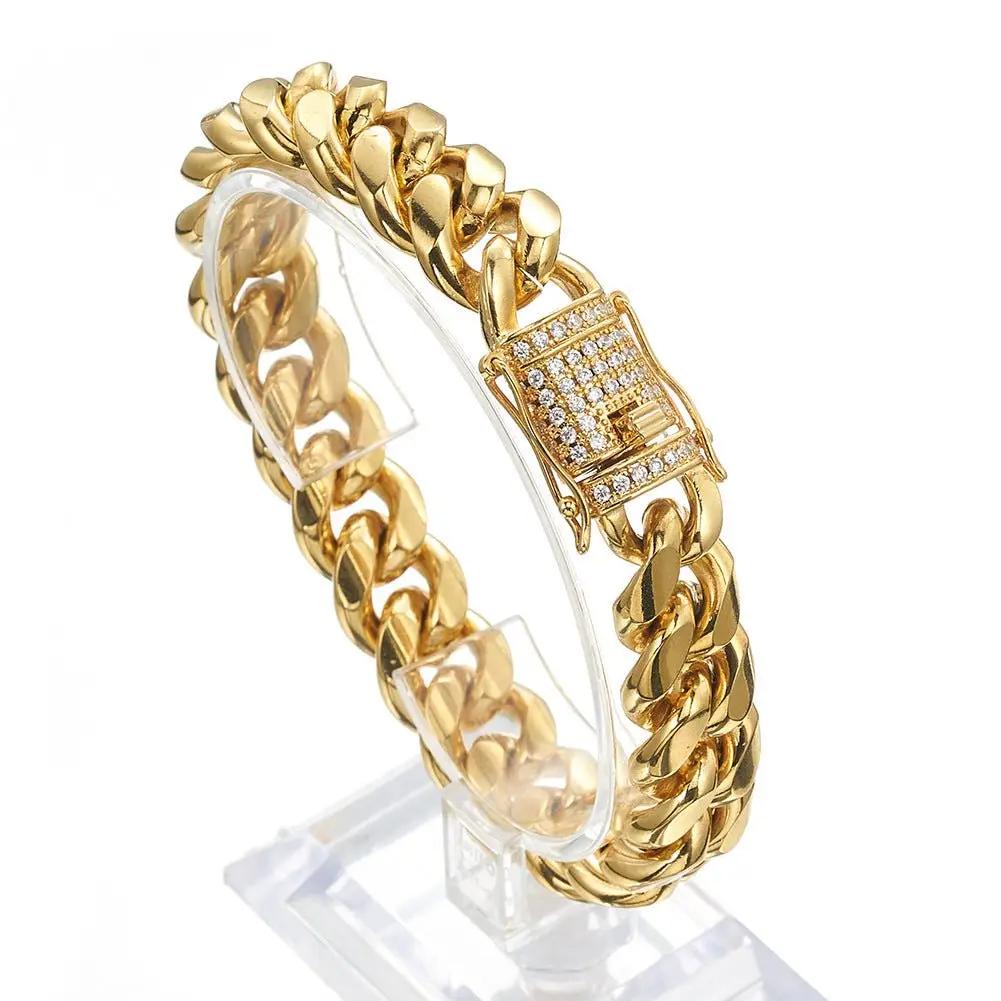 Stainless Steel Cuban Chain Bracelet - KAYLUZ LTD