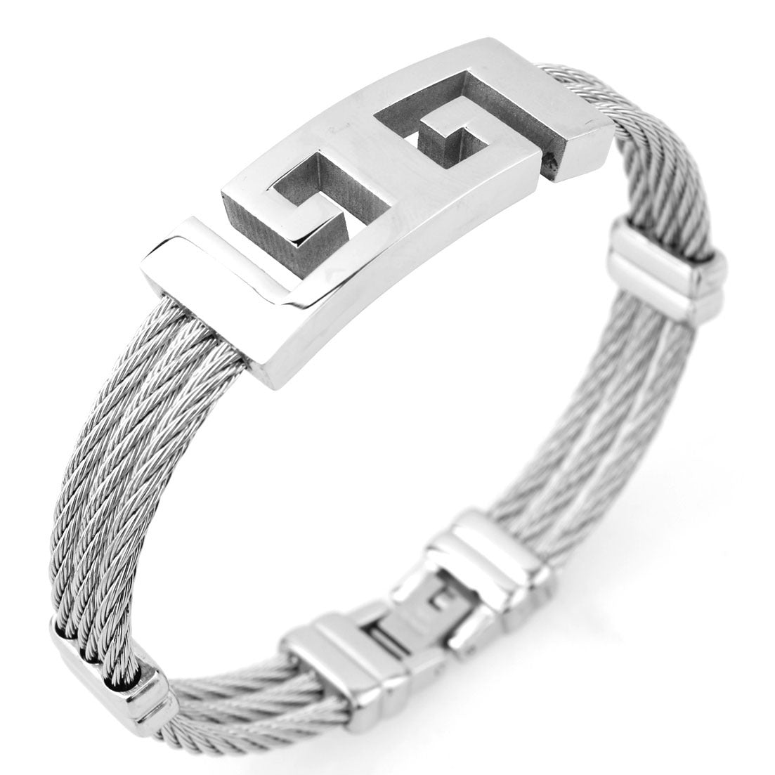 Three-ring wire rope bracelet - KAYLUZ LTD