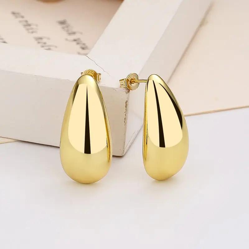 Water Drop Glossy Earrings - KAYLUZ LTD