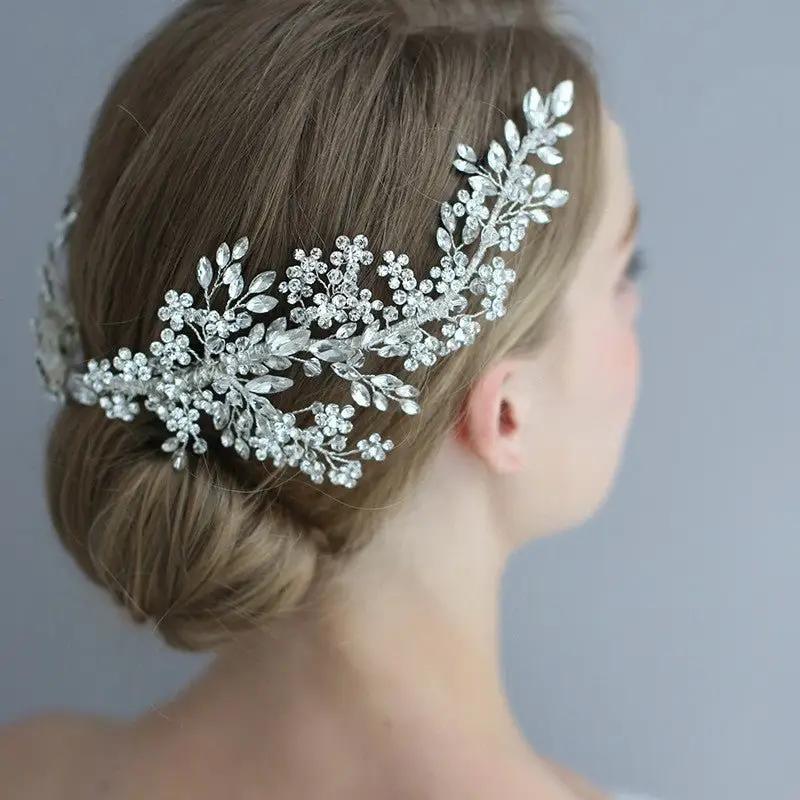 ZARIAH Bridal Rhinestone Headpiece - KAYLUZ LTD