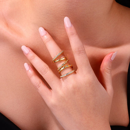 RODELLE Set  Moissanite Ring