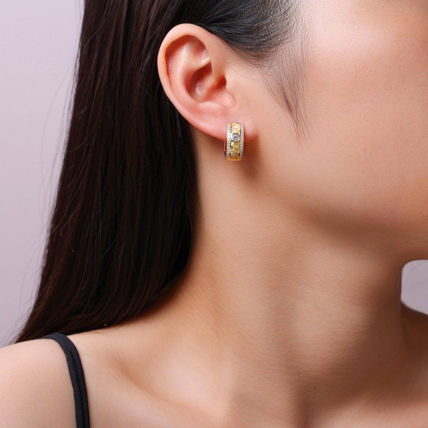 Aurore | Moissanite Earring Set | S925 Gold Plated Sterling Silver