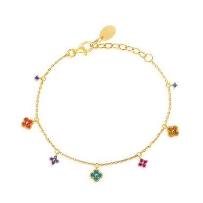 FLORA Zircon Flower Bracelet & Necklace
