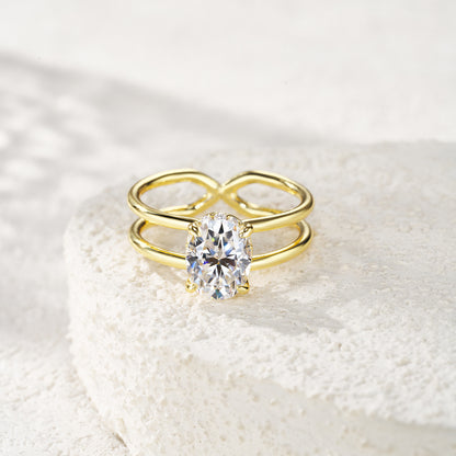KARINE  Moissanite Ring