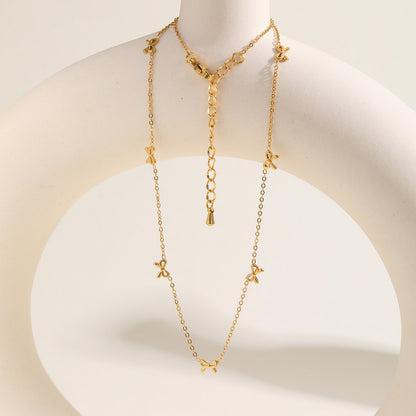 Bella Bow Charm Necklace