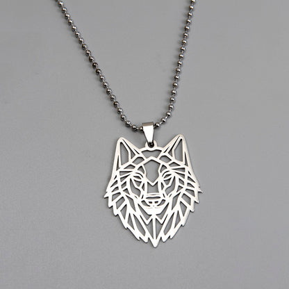 Wolf Head Pendant Necklace