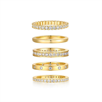 RODELLE Set  Moissanite Ring