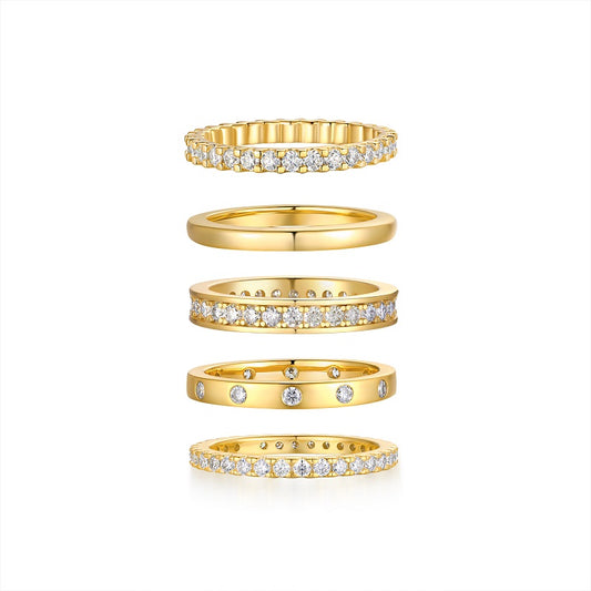 RODELLE Set  Moissanite Ring
