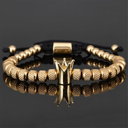 Roman Crown Charm Bracelet