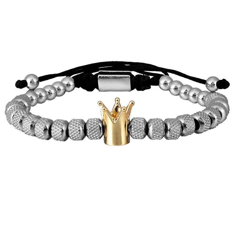 Roman Crown Charm Bracelet