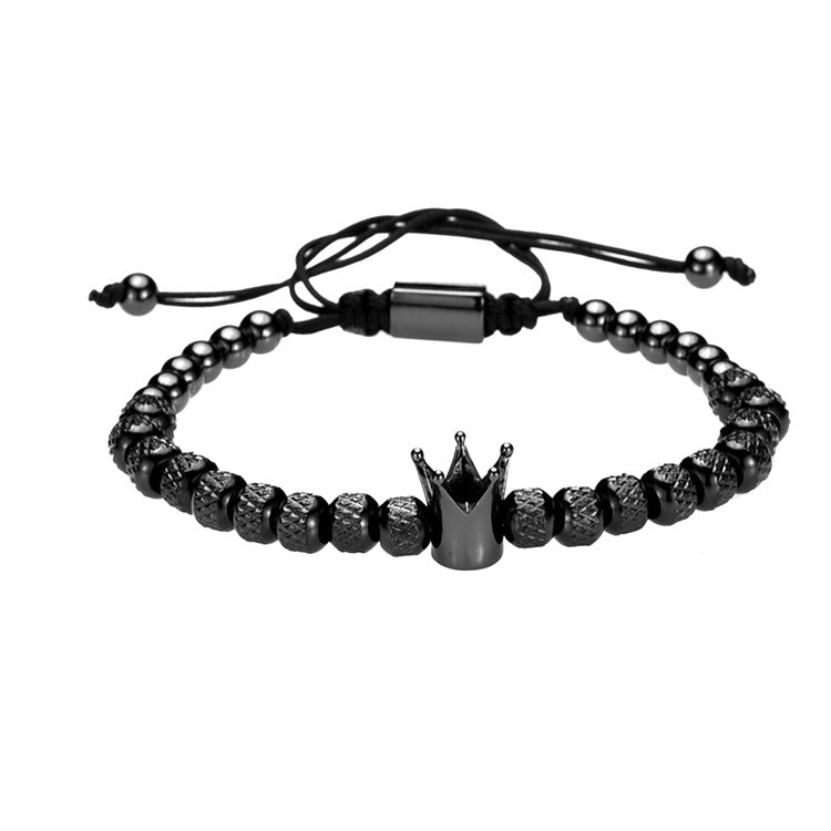 Roman Crown Charm Bracelet