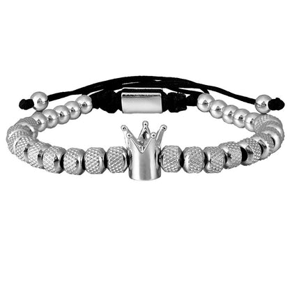 Roman Crown Charm Bracelet