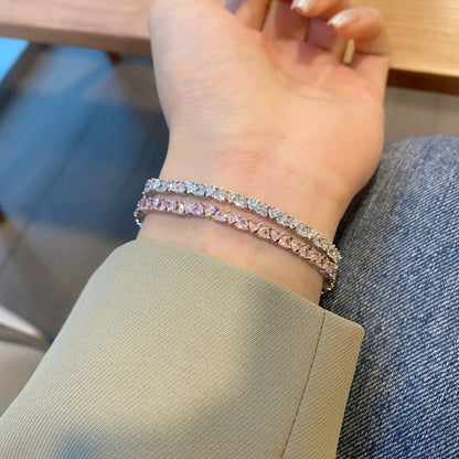 S925 Sterling Silve Tennis Zircon Bracelet