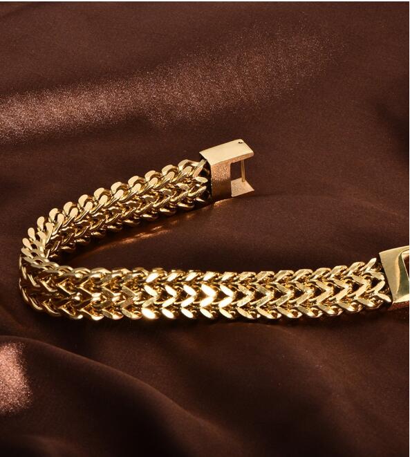 Double-Layer Chain Bracelet  Stainless Steel