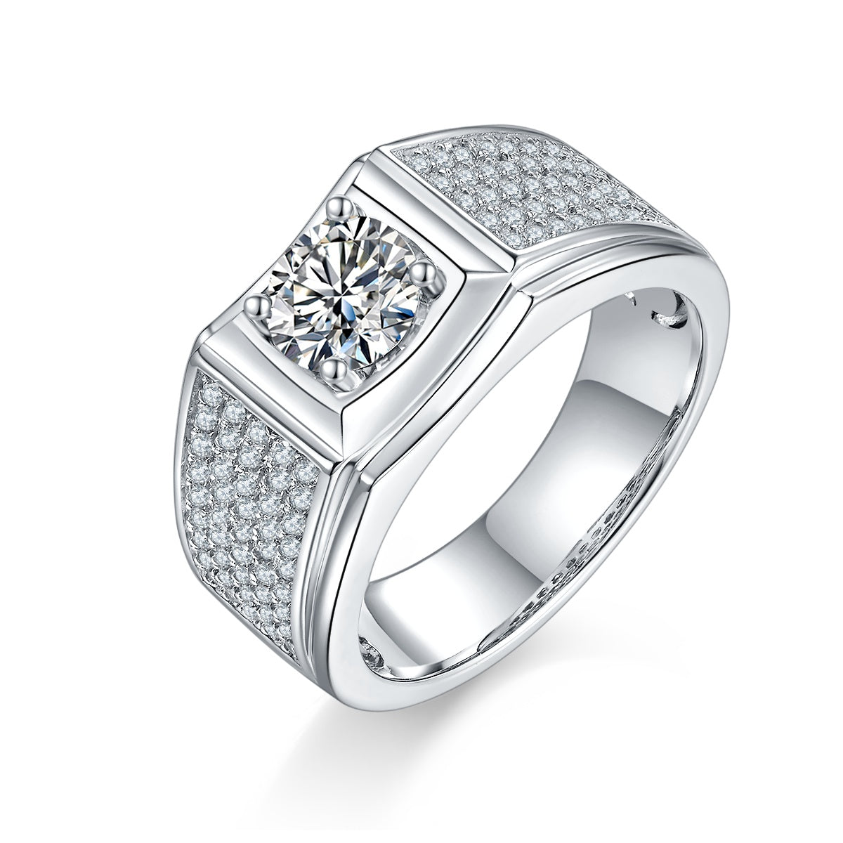The Orion  1ct Moissanite Silver Ring