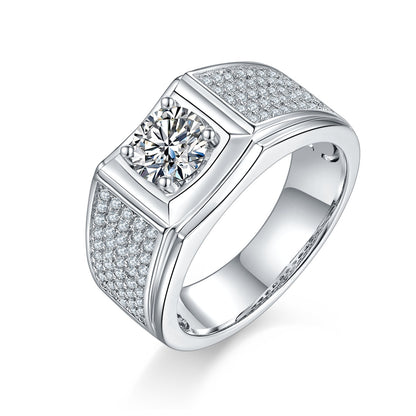 The Orion  1ct Moissanite Silver Ring