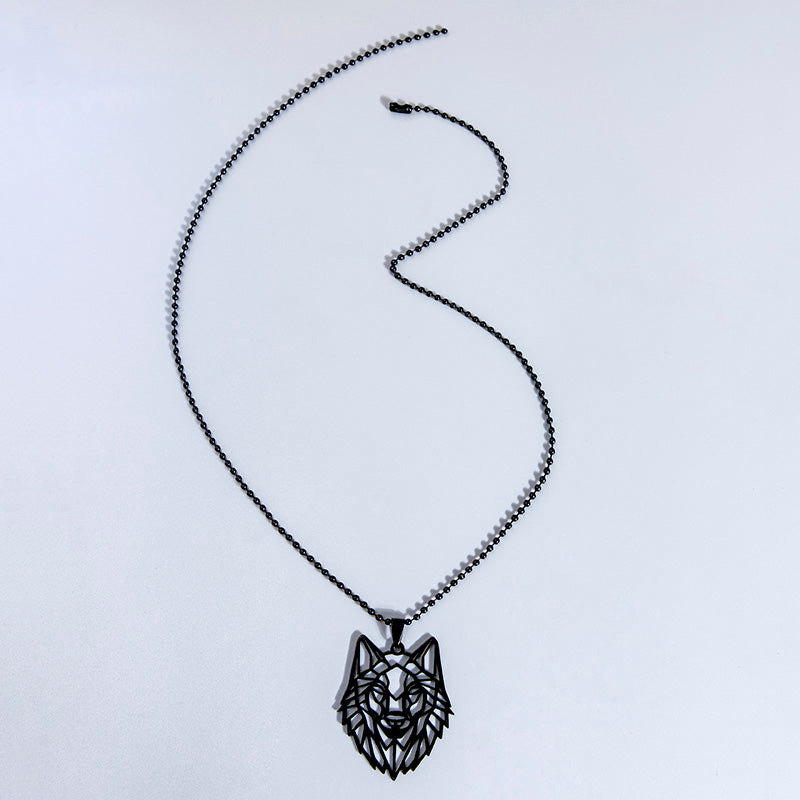 Wolf Head Pendant Necklace