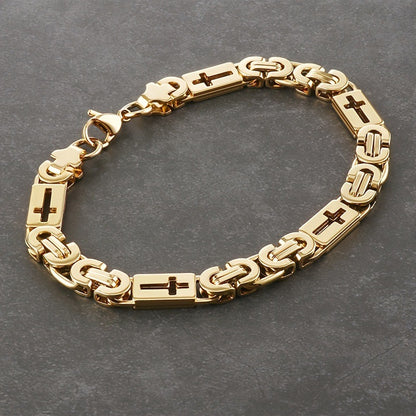 U-Shape Cross-Cutout Bracelet