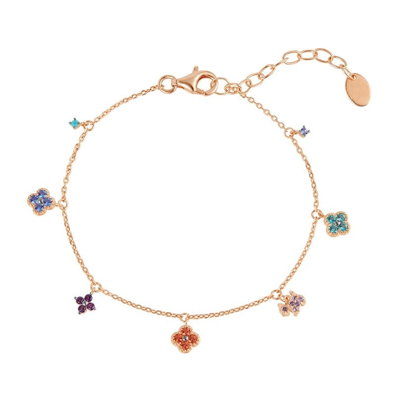 FLORA Zircon Flower Bracelet & Necklace
