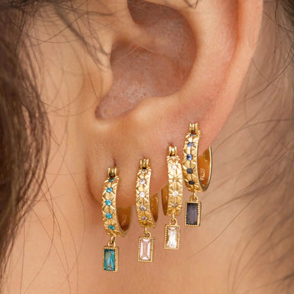 LUZIA Square Eardrops Earrings