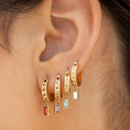 LUZIA Square Eardrops Earrings