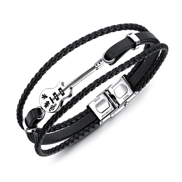 Engraved Rope Chain Bracelet