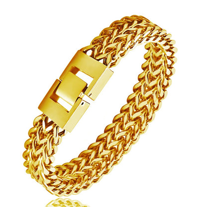 Double-Layer Chain Bracelet  Stainless Steel