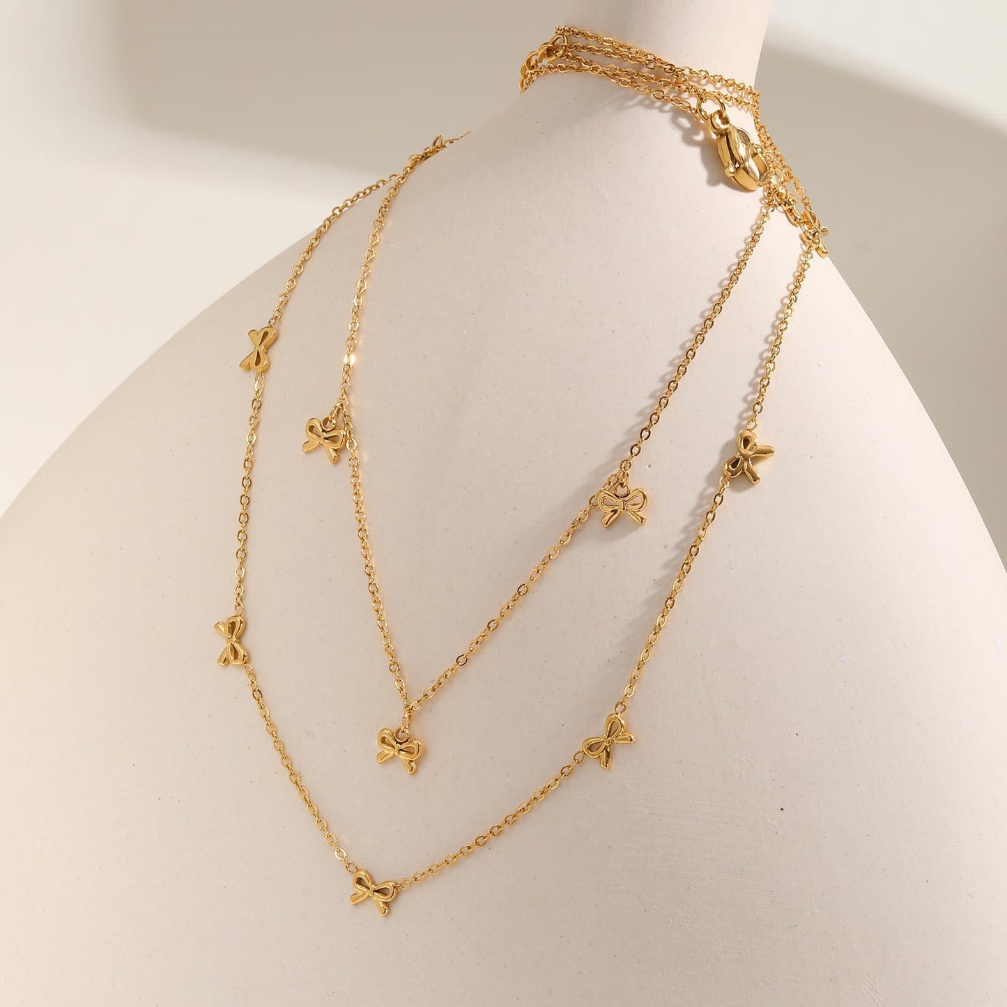 Bella Bow Charm Necklace