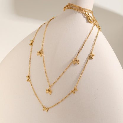 Bella Bow Charm Necklace