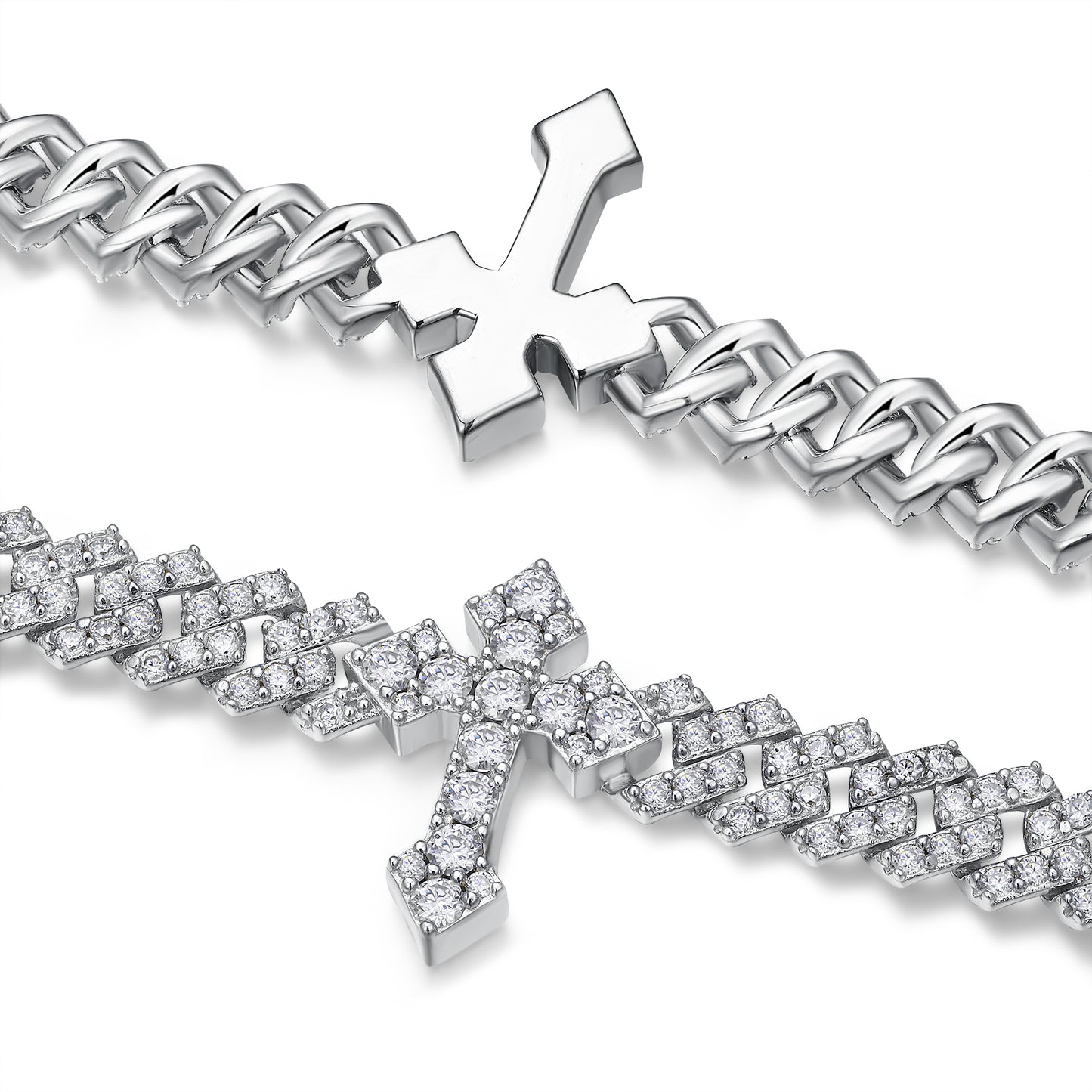 The Bastion  Moissanite Silver Bracelet